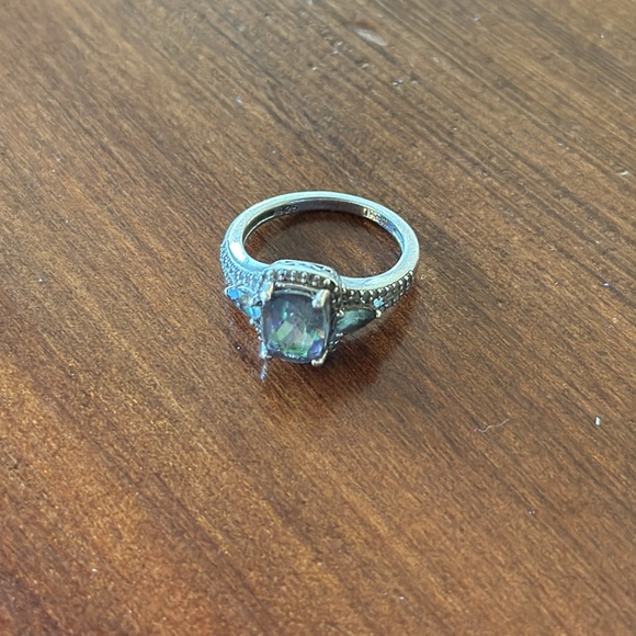 Beautiful Mystic Topaz Ring Set in Sterling Silver - Picture 2 of 11